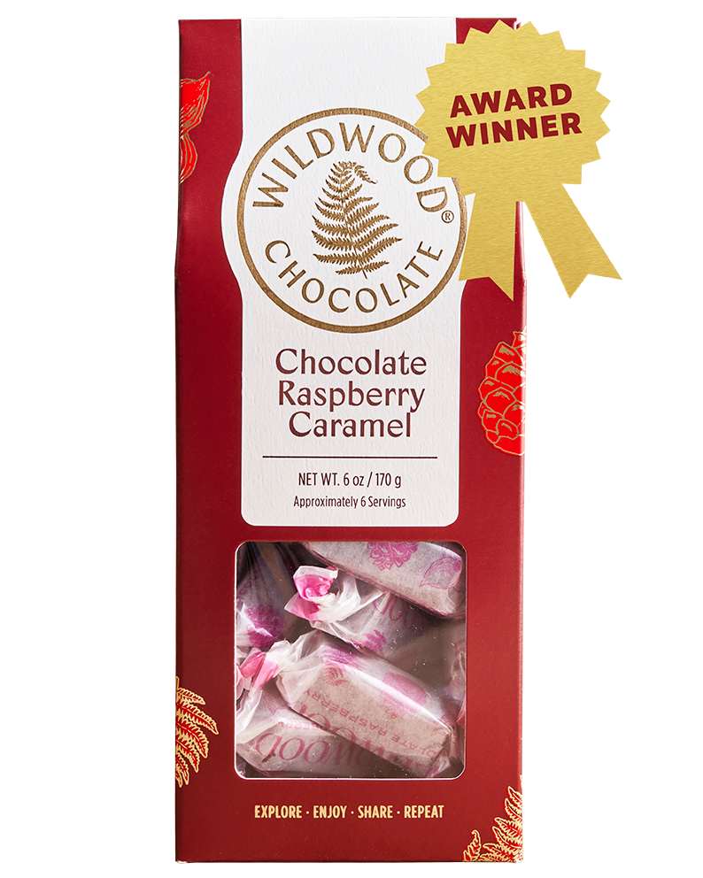 Chocolate Raspberry Caramel Box | Wildwood Chocolate | Award