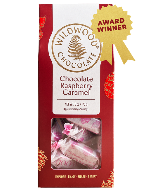 Chocolate Raspberry Caramel Box | Wildwood Chocolate | Award Chocolate Raspberry Caramel Box | Wildwood Chocolate | Award